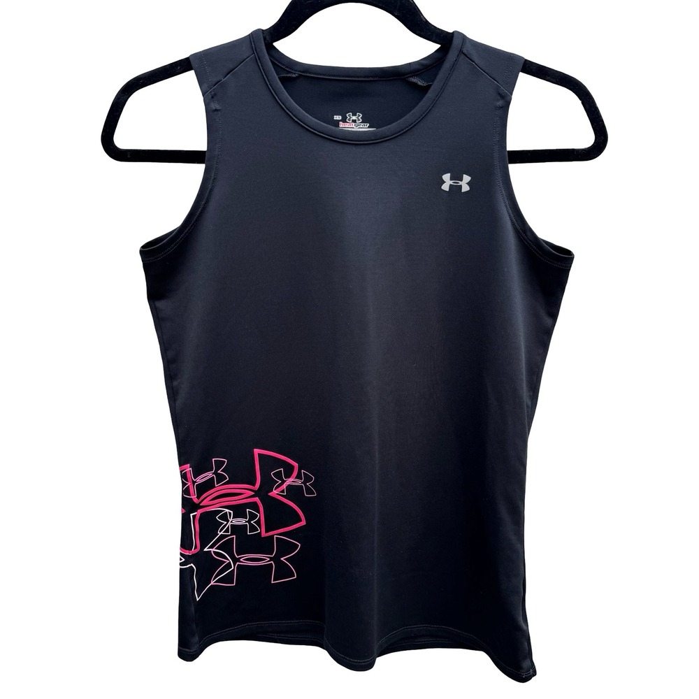 Under Armour HeatGear Gym Workout Compression Activewear‎ Tank XS Sleeveless Gym